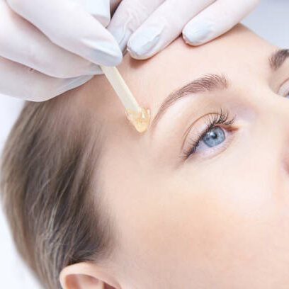 Hair removal. Cosmetic procedure. Beauty and health. Bright skin.